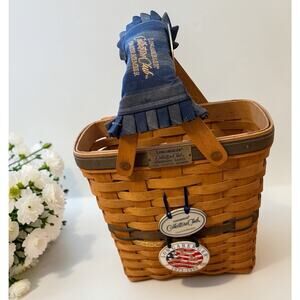 Longaberger Collectors Club Membership Basket 1996 Charter Member Signed 3391-62